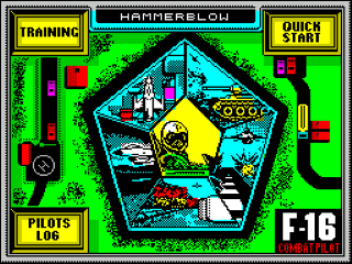 F-1 title screen for ZX Spectrum